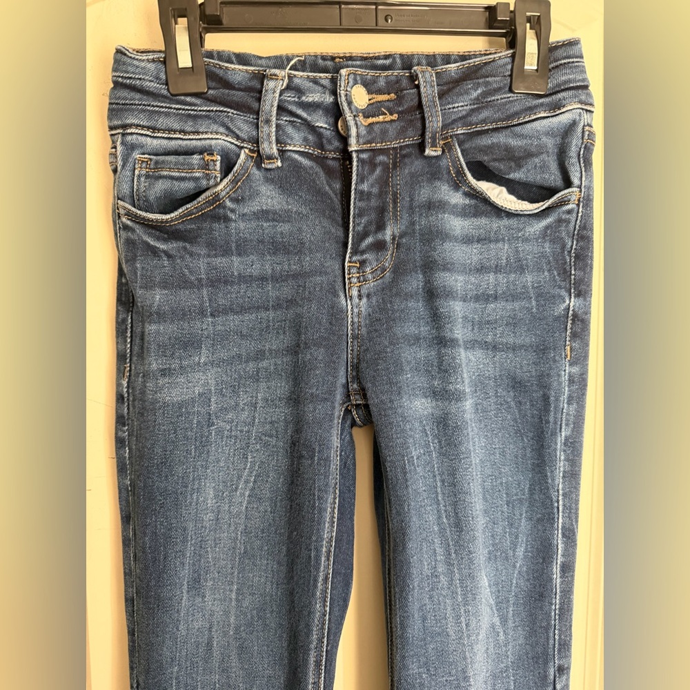 KanCan Dark Blue Wide Leg girls Jeans sz 10 western rodeo boho hippie Nashville - Picture 6 of 10